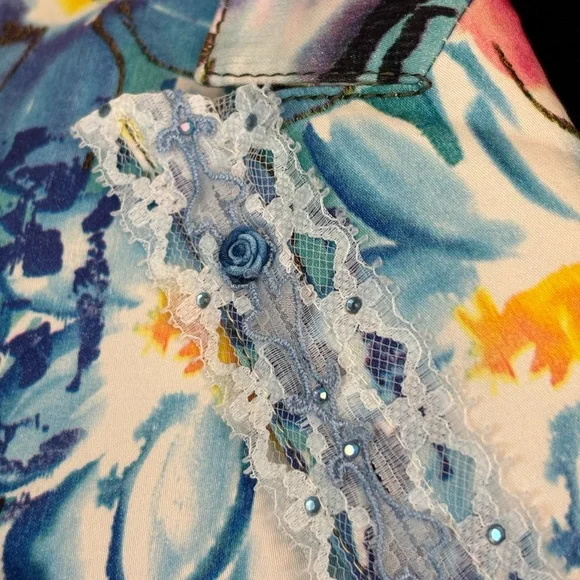 Alberto Makali Bold Color Tropical Jacket Size 2 - Picture 5 of 9